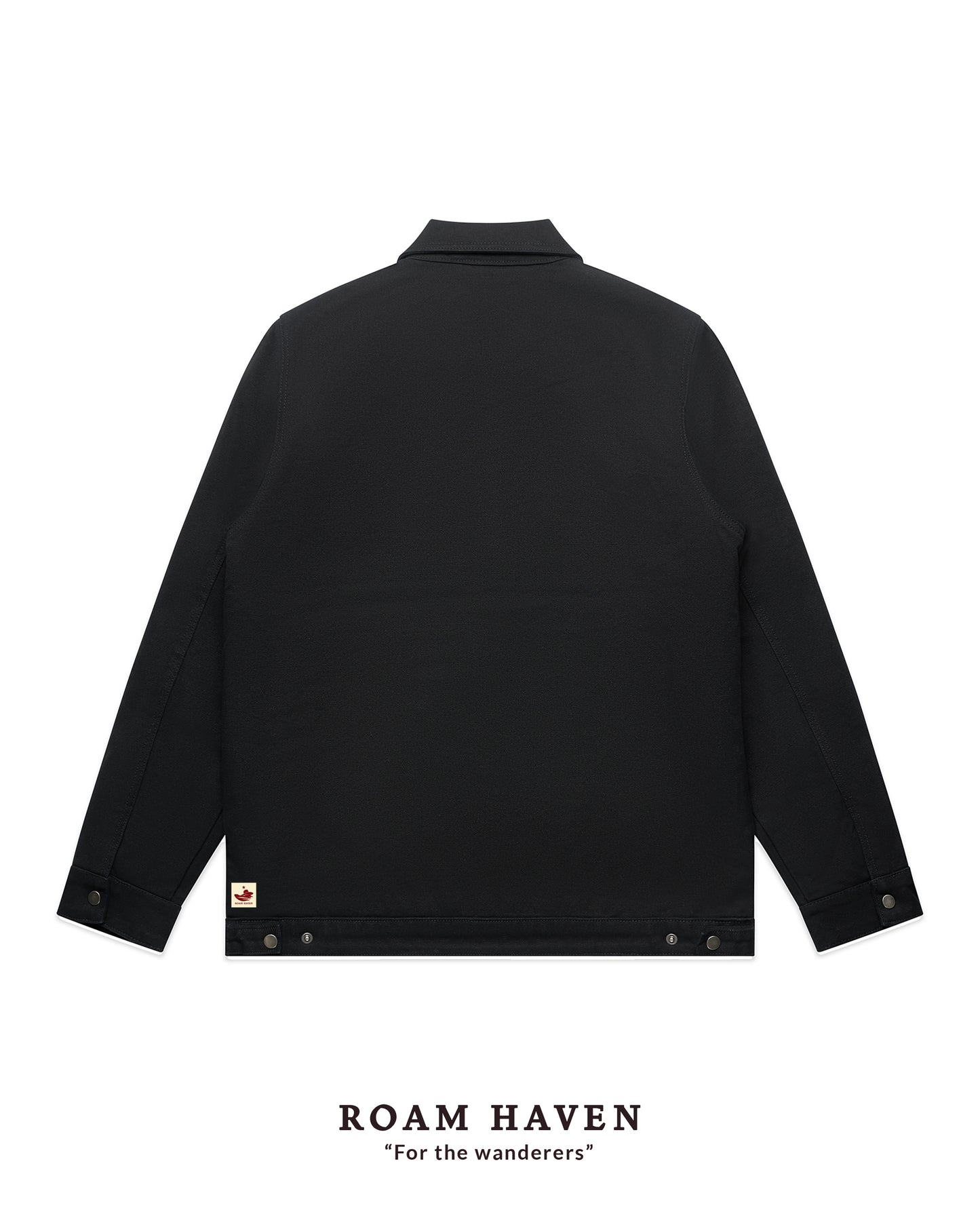 Black Heavyweight  Collared Jacket
