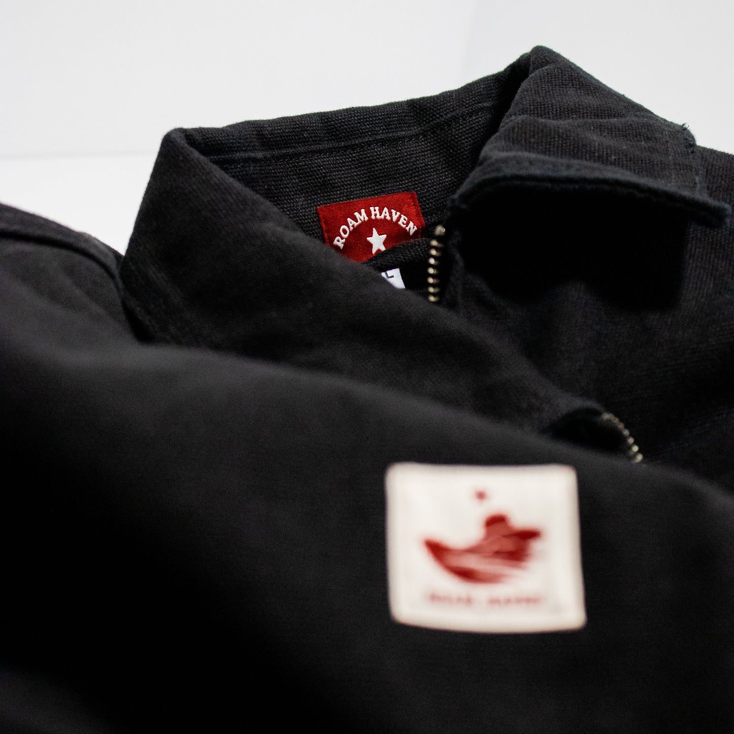 Black Heavyweight  Collared Jacket